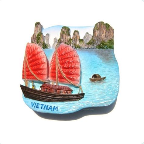 Vietnamese Scenery D Stereo Resin Refrigerator Stickers Travel Gifts