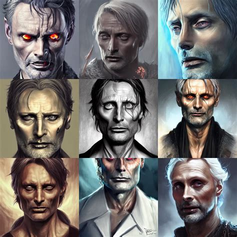 Hades Mads Mikkelsen D D Fantasy Portrait Highly Stable