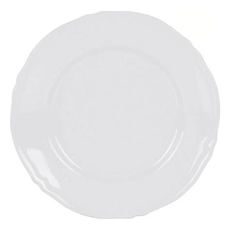 Plato Llano Feuille Porcelana Blanco Cm Brycus