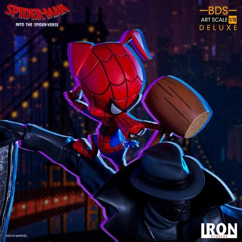 Noir And Ham Spider Man Into The Spider Verse BDS 110 Scale Deluxe By