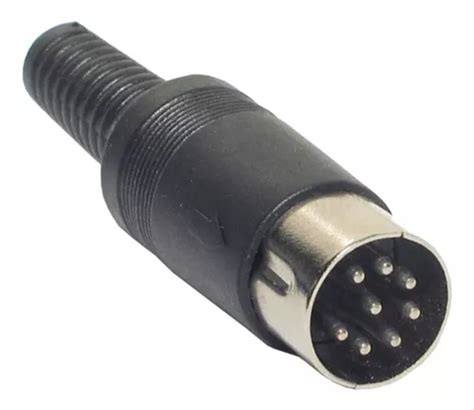 Conector Plug Din 8 Pinos Macho