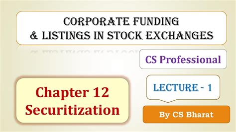 Securitization Meaning Process Cf L Chapter Lecture Cs