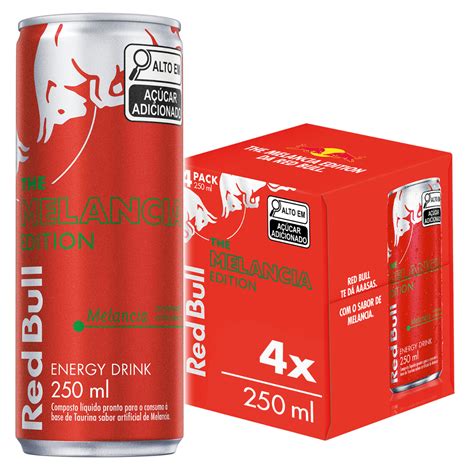 Energético Red Bull Melancia 250 ml 4 latas Pão de Açúcar