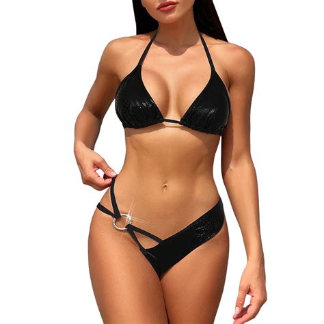 Gdreda Plus Size Swimsuit For Women Swimsuit Fashion Bikini Set Three