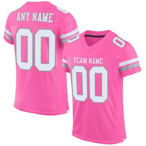 Pink0022 Football Authentic MeshCustom Own Basketball Jersey – Fiitg