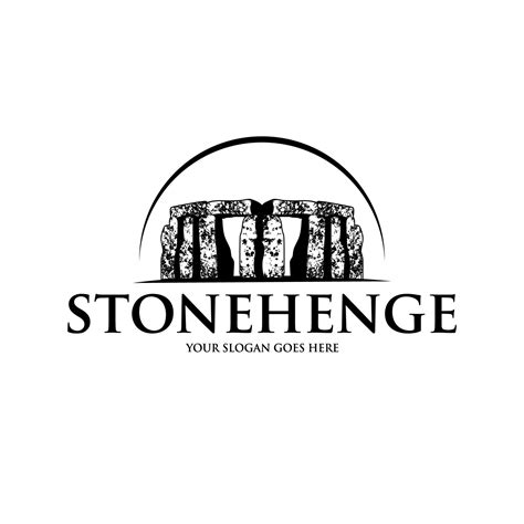 Stonehenge, Stack of Stones Landscape view logo design 34915195 Vector Art at Vecteezy