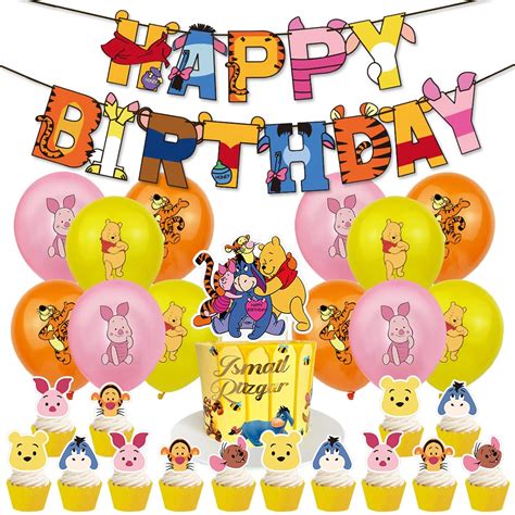 Buy BESTZY Winnie The Pooh Birthday Decoration Balloons Set Winnie The