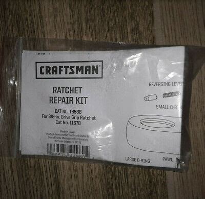 Craftsman Ratchet Repair Kit 16588 - 3/8" Drive Grip Quick Release ...