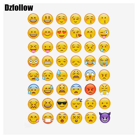 Buy 10pcs Sheets Hot Popular Sticker 480 Pcs Emoji Smile Face Kiss Stickers For