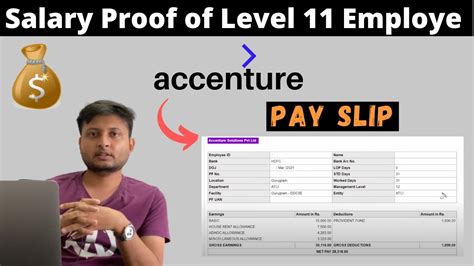 Accenture Salary Proof After Years Se Payslip Accenture Youtube