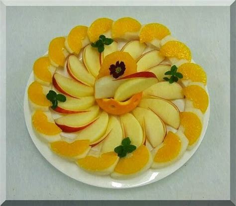 Orange And Apple Fruit Design Platter Trái Cây Buổi Tiệc Tiệc