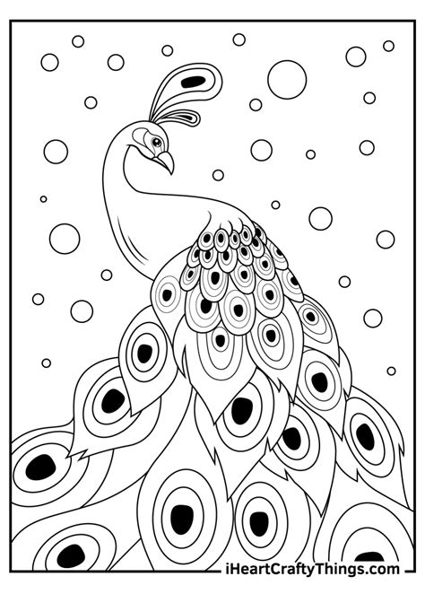 Printable Peacocks Coloring Pages Updated 2021 Templates Printable Free Free Printable