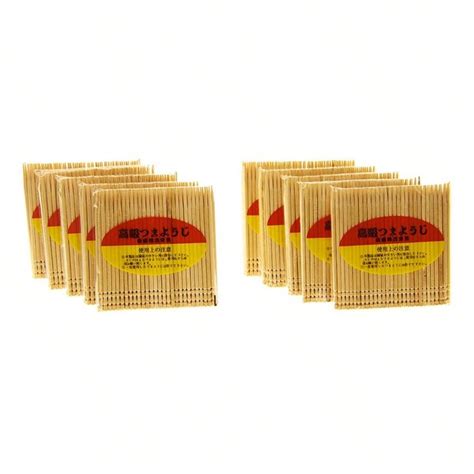 Small Packs Disposable Bamboo Toothpicks Single Tipped Fine Fruit