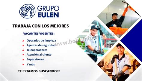 Grupo Eulen Tiene Nuevas Vacantes De Trabajo Para Ti Bolsa Informativa