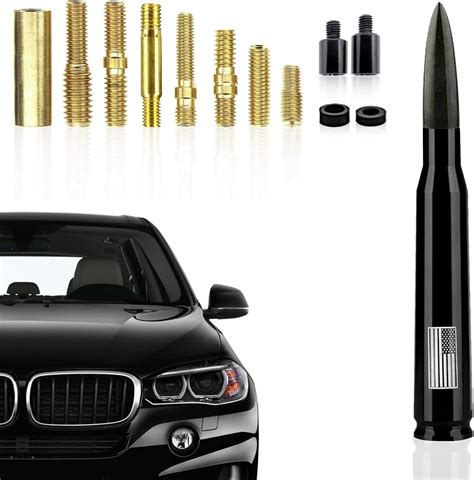 Dewkou Pack 1 Car Truck Bullet Antenna Highly Durable Premium Bullet Antenna