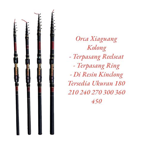 Jual COD Joran Tegek Orca XiaGuang 180 210 240 270 300 360 450 Kolong