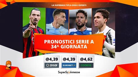 PRONOSTICI SERIE A 34 GIORNATA LA SCHEDINA VINCENTE YouTube