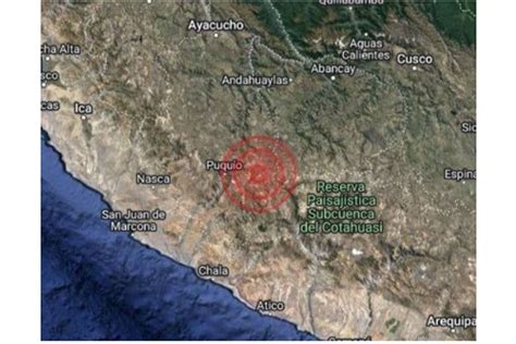 En Ayacucho Se Registra Sismo De Magnitud 4 1 Esta Noche