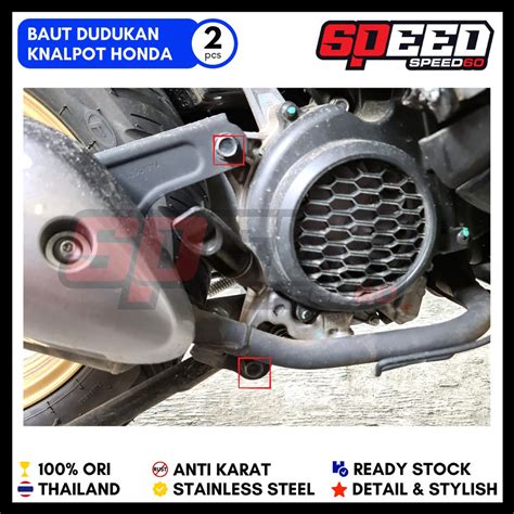 Jual Baut Dudukan Knalpot Beat Scoopy Vario Karbu Probolt Stainless