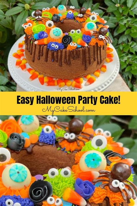 Easy Halloween Pound Cake Video My Cake School