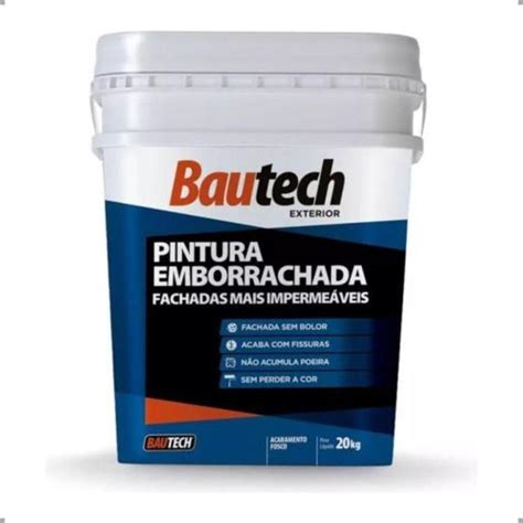 Tinta Pintura Emborrachada Bautech 20kg Parede Telhas Lajes