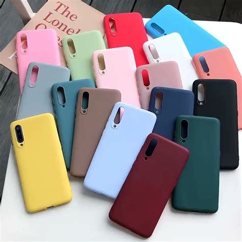 Candy Color Silicone Phone Case For Samsung Galaxy A50 A70 A30 A40 A20 A10 Galaxi A51 A71 A20e