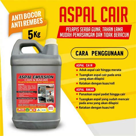 Jual Aspal Cair Kg Aspal Waterproofing Jalan Cat Pelapis Anti