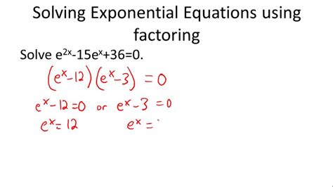 Solving Exponential Equations Example Video Algebra Ck