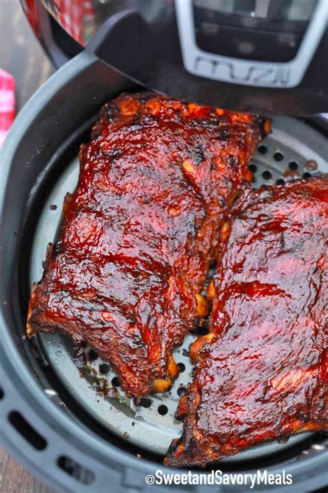 Air Fryer Pork Ribs Recipe - Sweet and Savory Meals