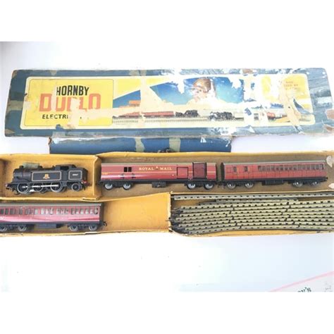 A Boxed Hornby Dublo Electric Train Set Box Is Worn