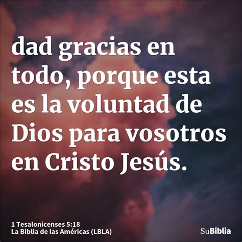 1 Tesalonicenses 5 18 Biblia