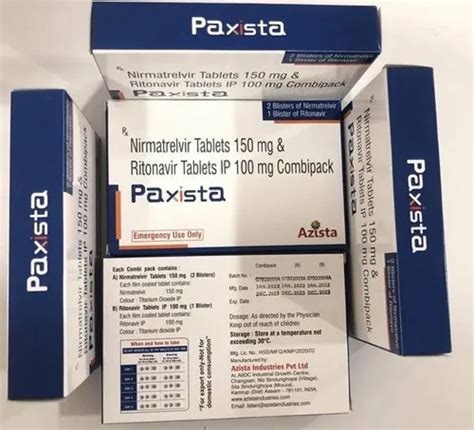 Paxista Nirmatrelvir 150Mg And Ritonavir 100Mg Tablet 3 X 10