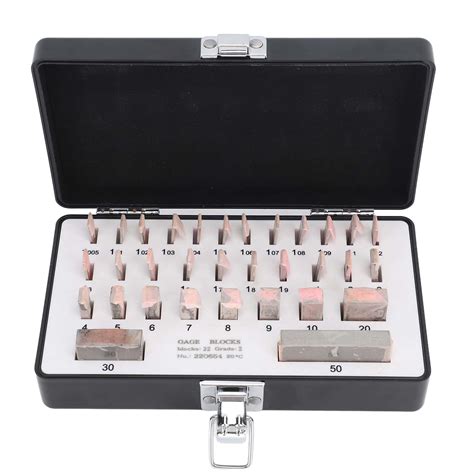 Buy Gauge Block Set 32Pcs Heat Steel High Accuracy Low Surface