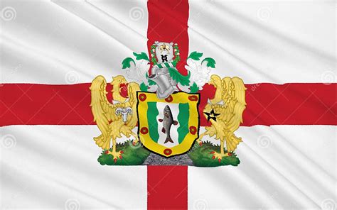 Flag Of Metropolitan Borough Of Rochdale City England Stock