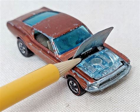 Hot Wheels Redline Custom Mustang Copper Exterior Champagne Interior HK