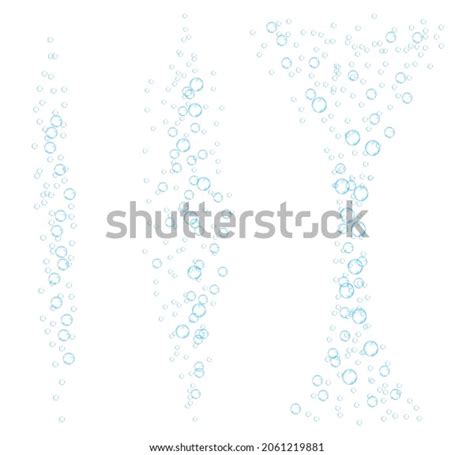 Underwater Bubbles Fizzing Soda Streams Air Stock Vector Royalty Free