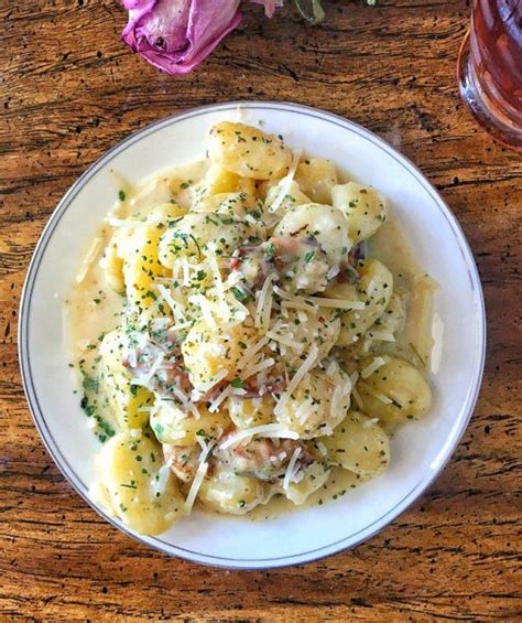 Gnocchi With Bacon Cream Sauce Sweet Tea And Thyme