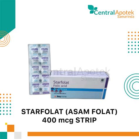 Jual Starfolat Asam Folat Mcg Isi Tablet Strip Suplemen