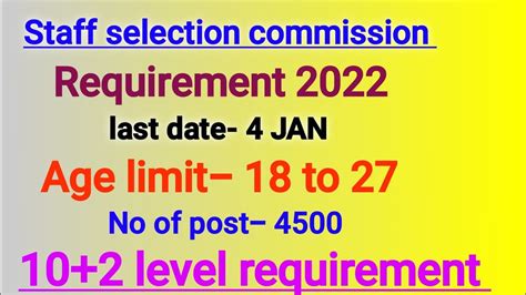 SSC Combined Higher Secondary Level CHSL Online Form 2022 YouTube