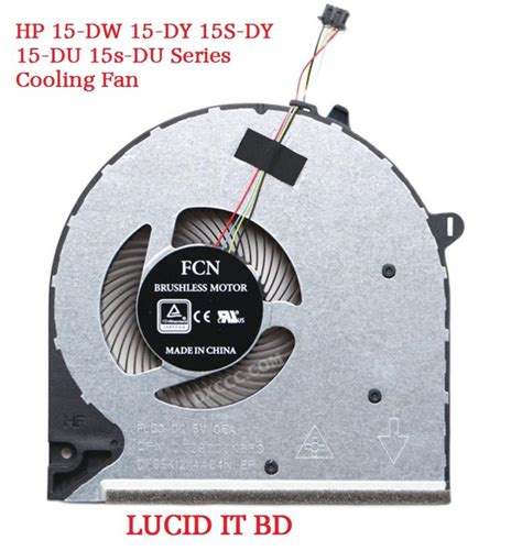 HP 15 DW 15 DY 15S DY 15 DU 15s DU Series Cooling Fan Lucid IT BD