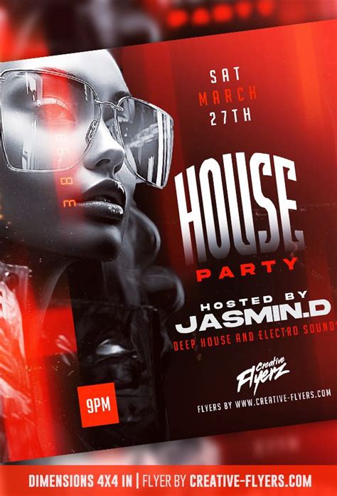 Best House Party Flyer Design To Download Creative Flyers In 2024 Party Flyer Flyer Design