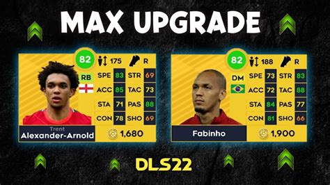 Dls Trent Alexander Arnold Fabinho Max Rating Upgrade Youtube