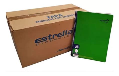 Cuaderno Profesional Estrella 100h Doble Raya Espiral 50 Pzs