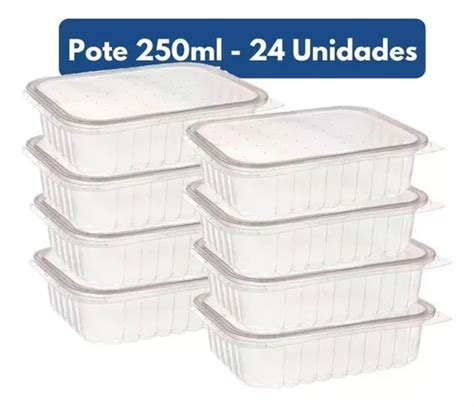 Pote Descart Vel Ml Tampa Freezer Microondas Marmita Un