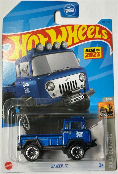 Hot Wheels 218 250 57 JEEP FC Baja Blazers 6 10 Blue Walmart