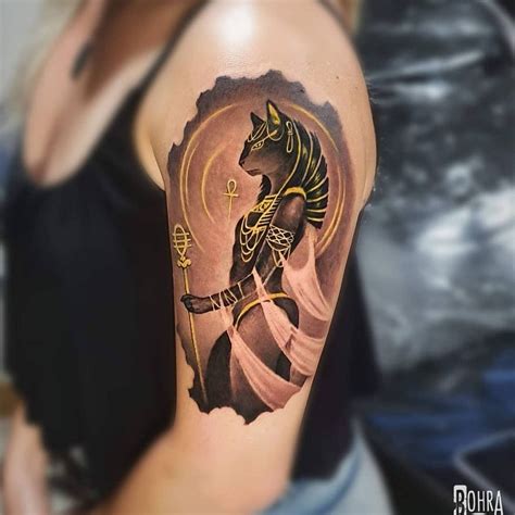 Bastet Tattoo By Bohratattoo Bohratattoo Bastet Egyptiantattoos