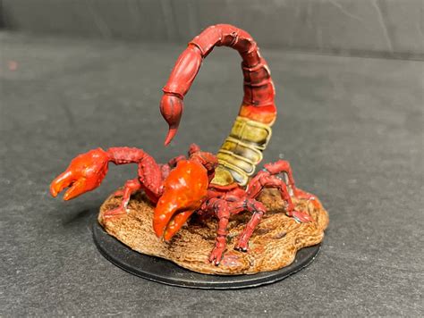 Hand Painted Giant Scorpion large Creature for Dungeons and Dragons, Pathfinder and Other TTRPG ...