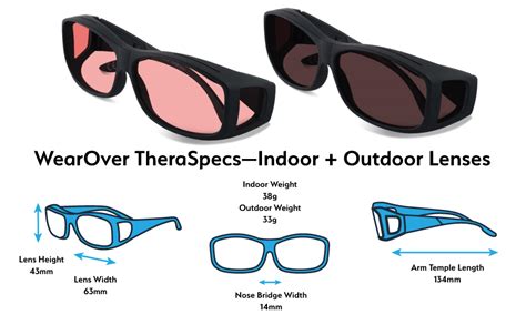 Theraspecs Wearover Migraine Glasses For Light Sensitivity Photophobia And