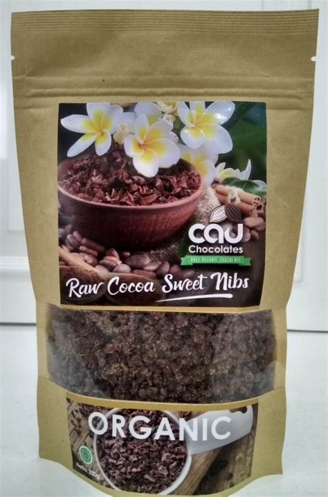 Organic Raw Cacao Sweet Nibs Kakao 200 Gr Cau Chocolates Jual