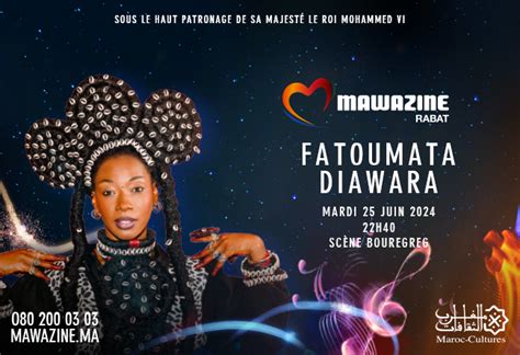 Ticket Maroc Fatoumata Diawara La Me Dition Du Festival Mawazine